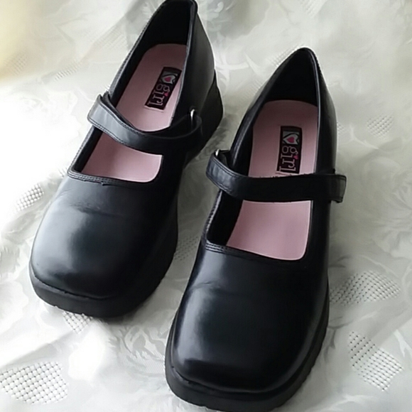 Surprize by Stride Rite Toddler Girls Black Mary Janes Shoes Size 7